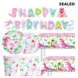 Pink Dinosaur Birthday Decorations