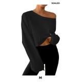 Remidoo Women's Off the Shoulder Sweatshirt