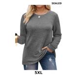 Womens-Plus-Size-Tops Trendy Long Sleeve T Shirts