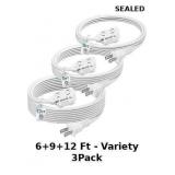 BN-LINK 3-Outlet Indoor Extension Cord
