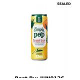 Simply Pop, Pineapple Mango Prebiotic Soda