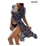 Ekouaer Women's Swimwear Cover Ups Sexy Open Front