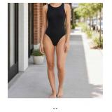 Black One-Piece Swimsuit