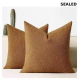 Throw Pillow Covers 20 x 20 Inch Set of 2