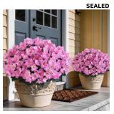 YXZZWL 8 Bundles Artificial Flowers for Front Door