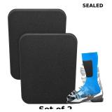 2x 6.5*5.5IN Snowboard Shin Pads