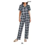 Ekouaer Women Pajamas Set Button Down Sleepwear