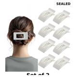 2x 8 Pack Flat Hair Clips for Women