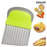 FANTEXY Crinkle Cutter for Veggies Potato Cutter