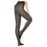 HALSTON 1 Pack Fleece Lined Tights Size L