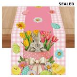 Buffalo Check Plaid Easter Table Runner