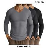 3x 3 Pack Men's Thermal Shirts