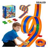 3-Lane 16ft Flexible Race Track for Kids 3+