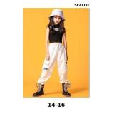 Girls Sleeveless Crop Tops and Cargo Pants Set