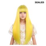 Yellow Wig for Kids Girls Long Light Yellow Wig