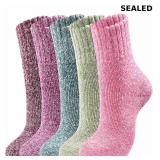 5 Pairs Wool Socks - Wool Socks for Women