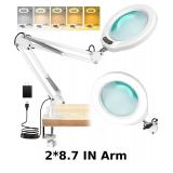 10X Magnifying Glass with Light and Stand