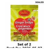 2x ShaSha Organic Spelt Ginger Snap Cookie 300g