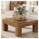Lantine 39.4-Inch Square Coffee Table
