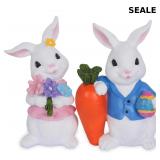 Easter Decorations 2 PCS Spring Decor Easter Bunny