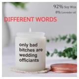 Funny Wedding Officiant Gifts, Unique Candle Gift