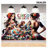 Cinco De Mayo Backdrop,Mexican Fiesta Banner