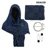 Dune Costume Post Apocalyptic Hooded Shawl Scarf