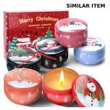 4pcs Christmas Scented Candles Gifts