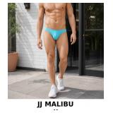 JJ MALIBU Men's Aqua Blue Swim Briefs