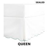 HIG Off White Chic Queen Bed Skirt