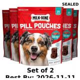 2x Milk-Bone Pill Pouches Dog Treats