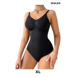 WDIRARA Women's V-neck Spaghetti Strap Shapewear B