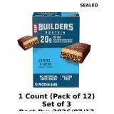 3x CLIF BUILDERS Protein Bars