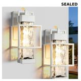 2 Pack Dusk to Dawn Outdoor Wall Lights