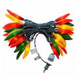 35 LED Chili Pepper Christmas Lights