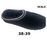 unisex-woman tasman slipper, slippers, black