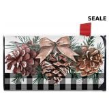 Winter Pine Cone Mailbox Cover