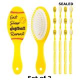 2x Jingmore 24 Pcs Softball Mini Hair Brushes