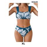 Eomenie Women's Square Neck Bikini Sets Wide Strap