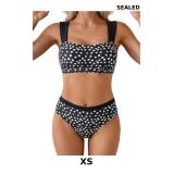 Eomenie Women's Square Neck Bikini Sets Wide Strap