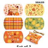 3x 30pcs Thanksgiving Pillow Boxes