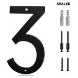 5 Inch House Number 3 for Outside  Address Sign