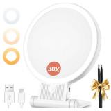 Auxmir 1X/30X Magnifying Mirror with Light