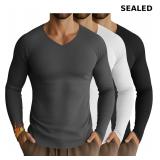 3 Pack Men's Thermal Shirts Big and Tall Fleece
