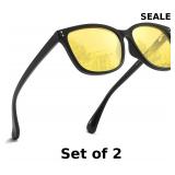 2x SIPHEW Anti-Glare Night Driving Glasses