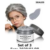 3x Temporary Silver Gray Hair Spray Color Wax