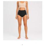High-Waisted Black Briefs