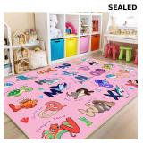 Kids Rugs for Playroom Educational Rug for Learn