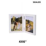 Double Vertical 4X6 Hinged PS Family Picture Frame