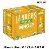 Langers Organic Flavored Sparkling Water, Ginger